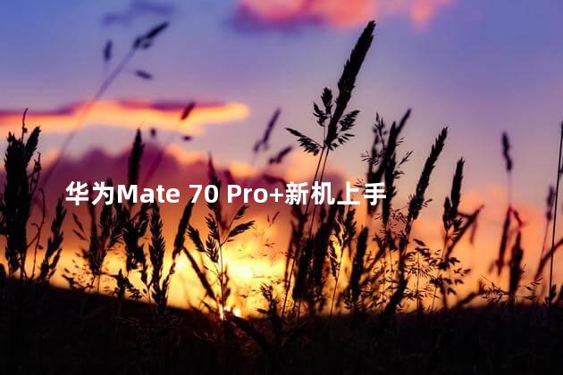 华为Mate 70 Pro+新机上手感受